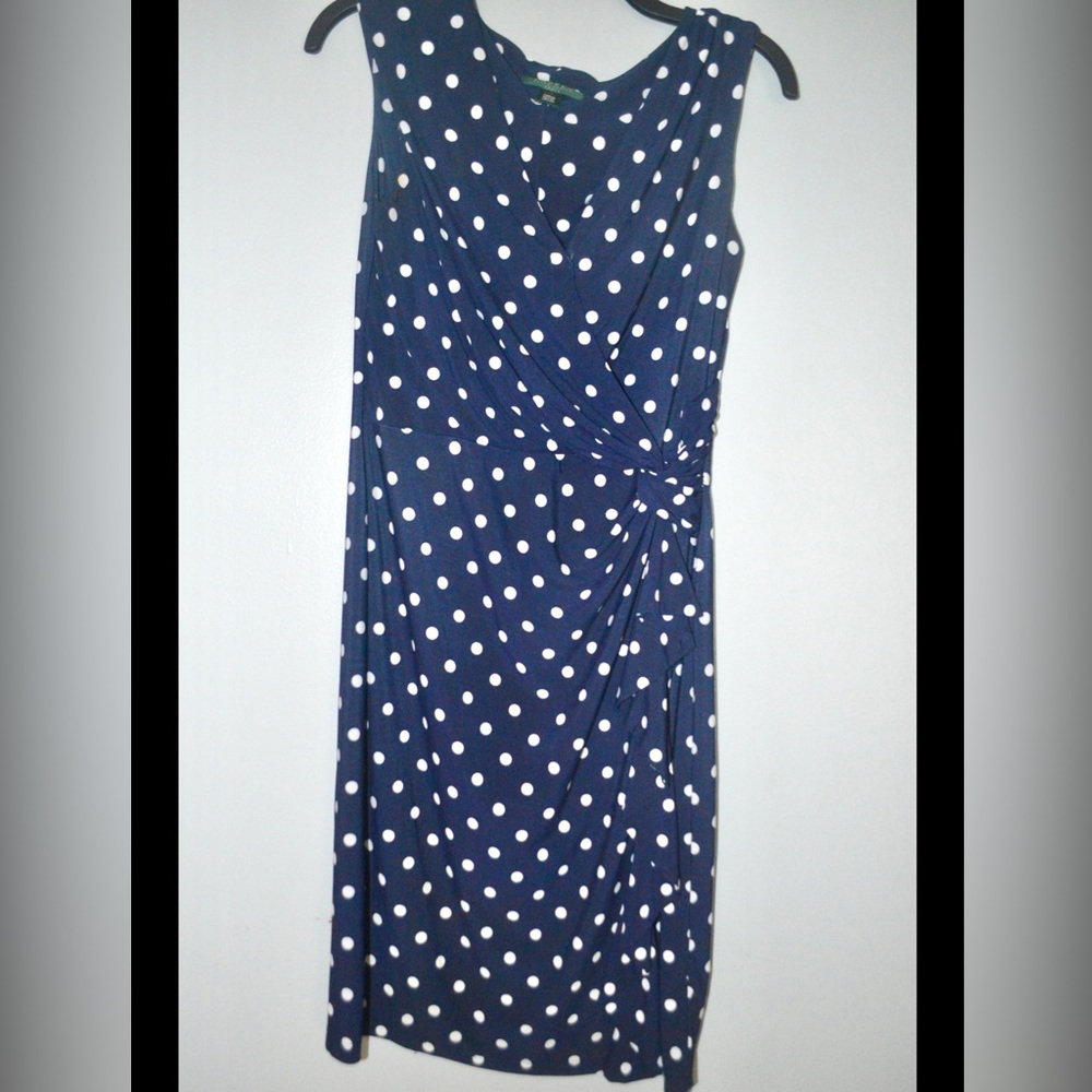 Blue Polkadot dress by Ralph Lauren